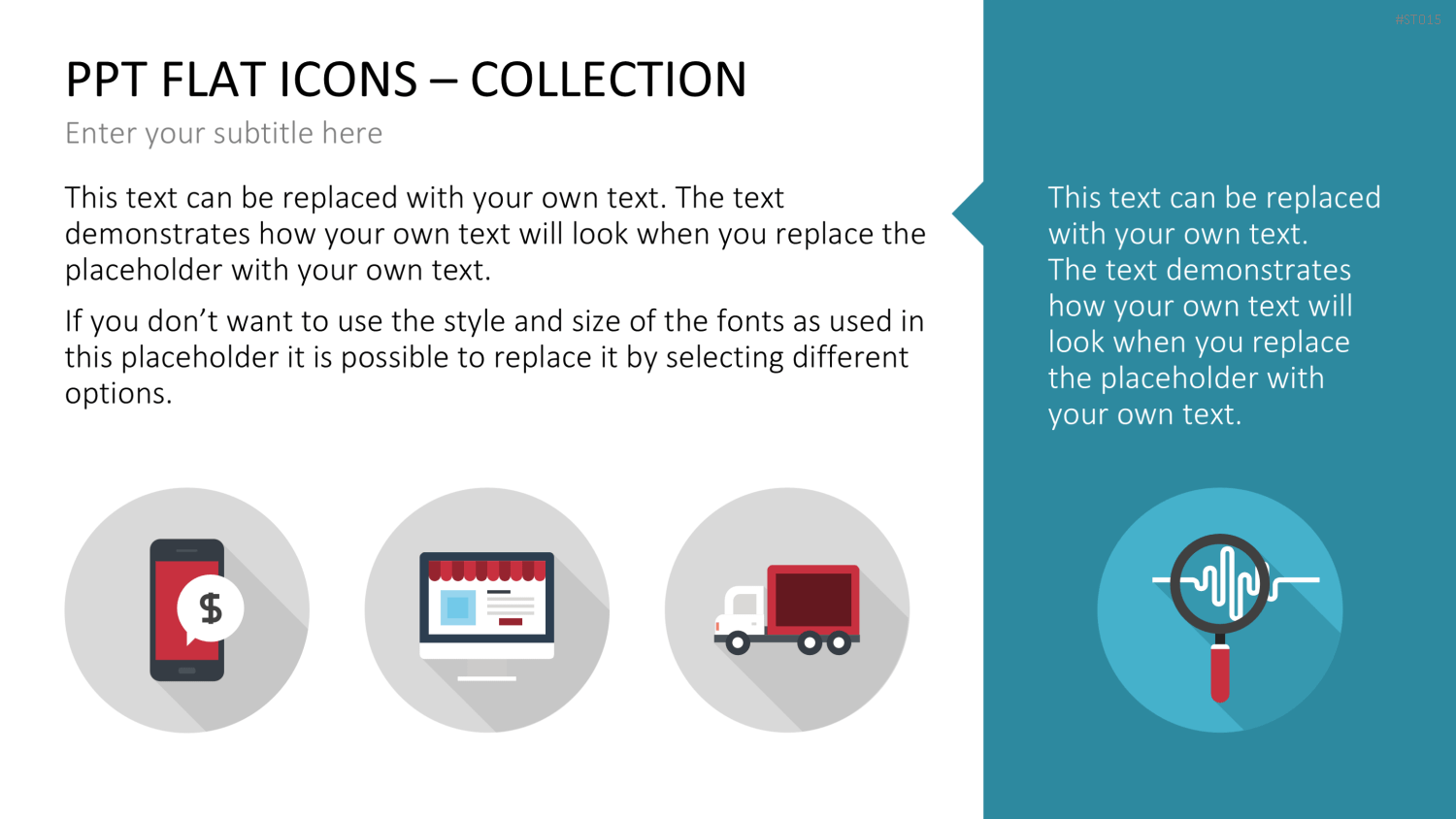 Flat Design - Icons Collection PowerPoint-Vorlage