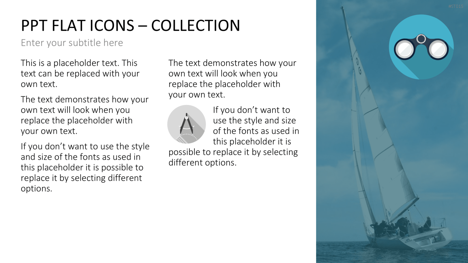 Flat Design - Icons Collection PowerPoint-Vorlage
