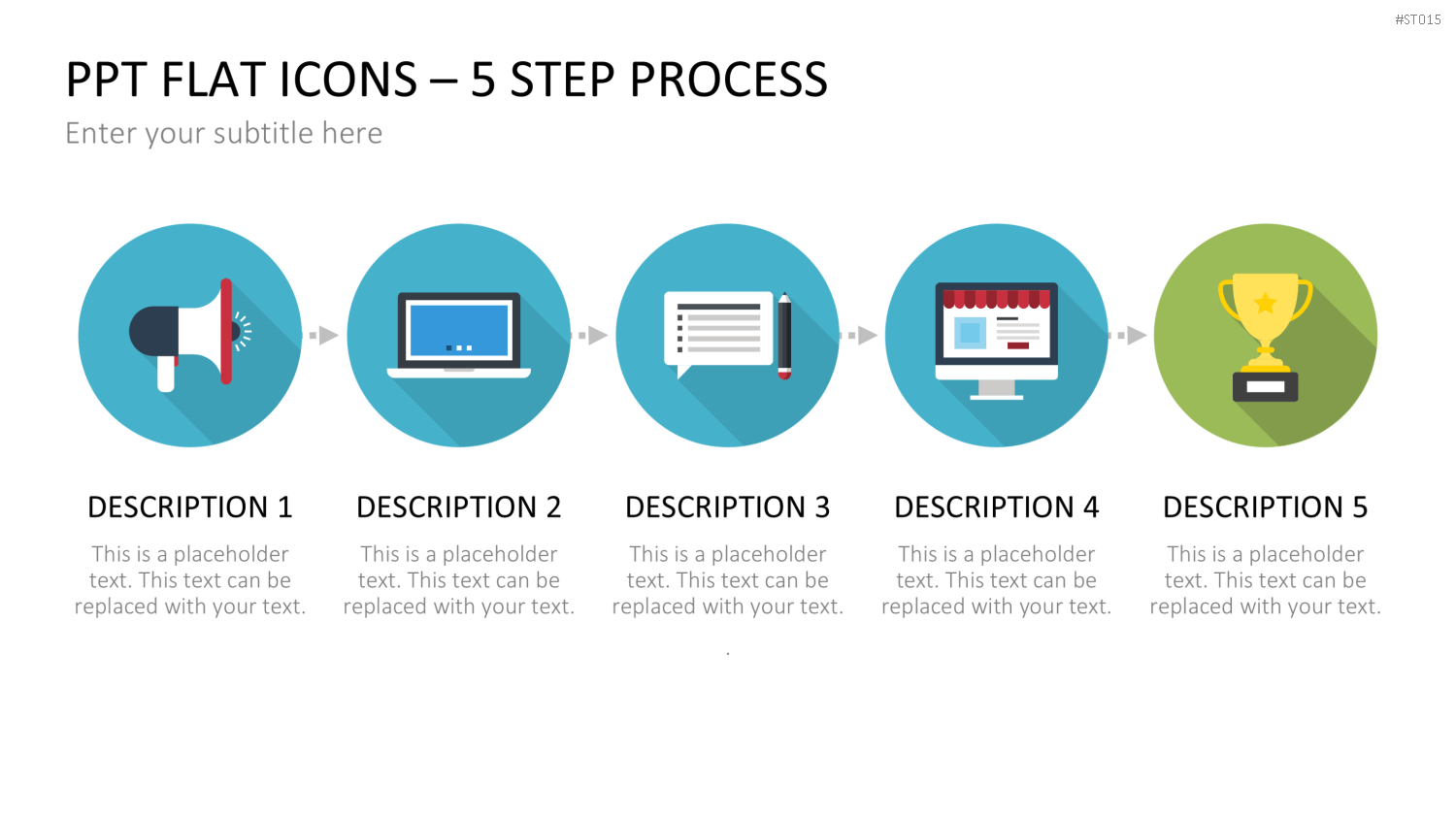 Flat Design - Icons Collection PowerPoint-Vorlage