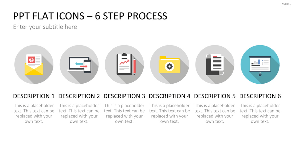 Flat Design - Icons Collection PowerPoint-Vorlage