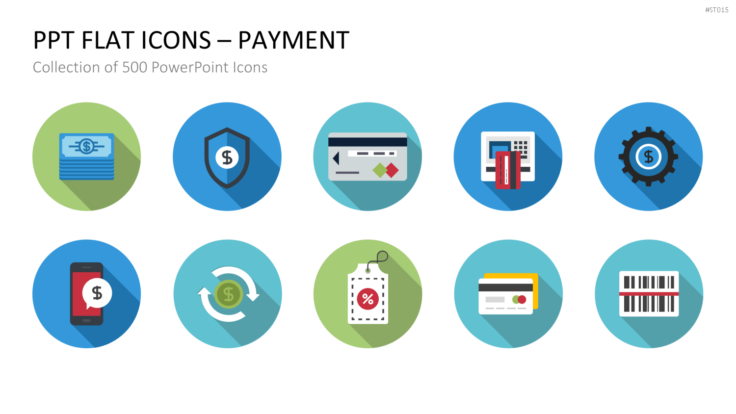Flat Design - Icons Collection PowerPoint-Vorlage