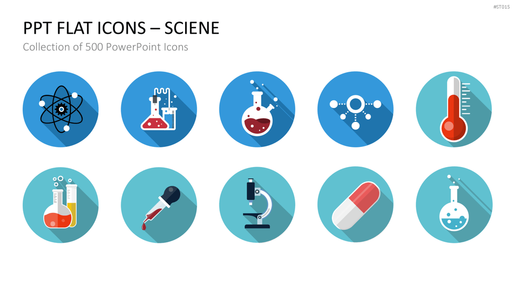 Flat Design - Icons Collection PowerPoint-Vorlage