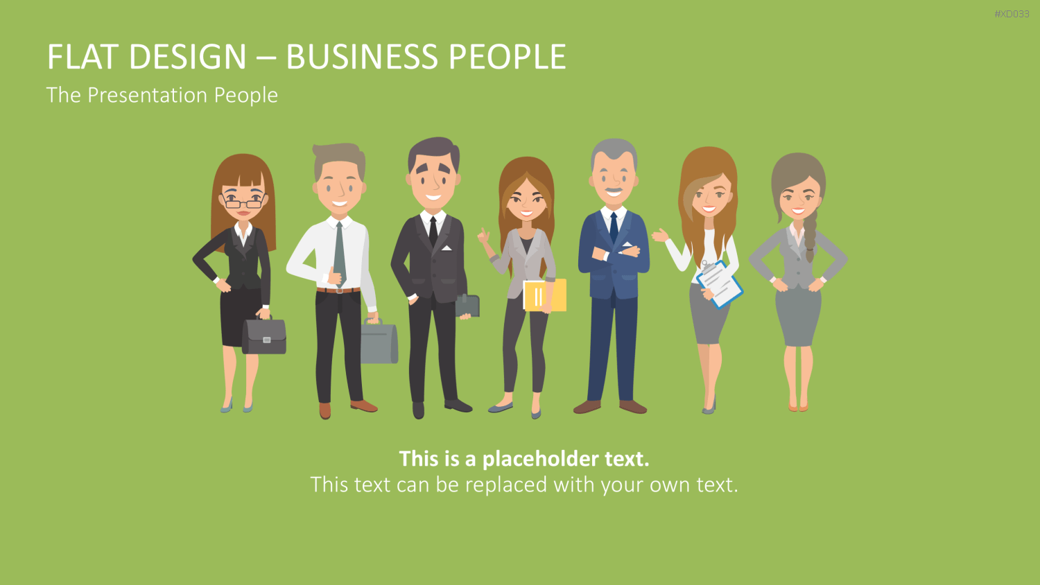 Flat Design – Presentation People Bundle PowerPoint-Vorlage