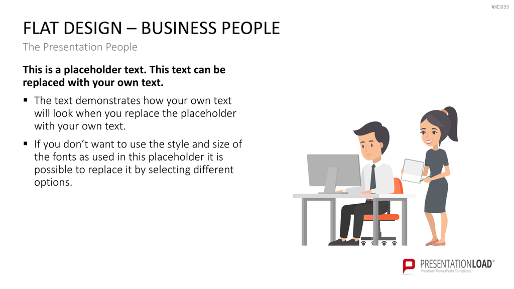 Flat Design – Presentation People Bundle PowerPoint-Vorlage
