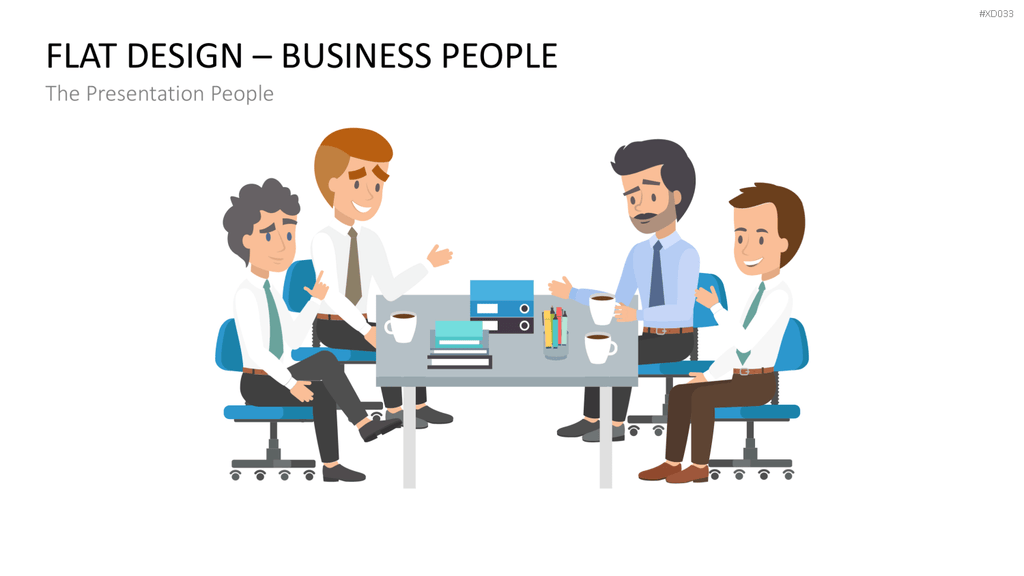 Flat Design – Presentation People Bundle PowerPoint-Vorlage