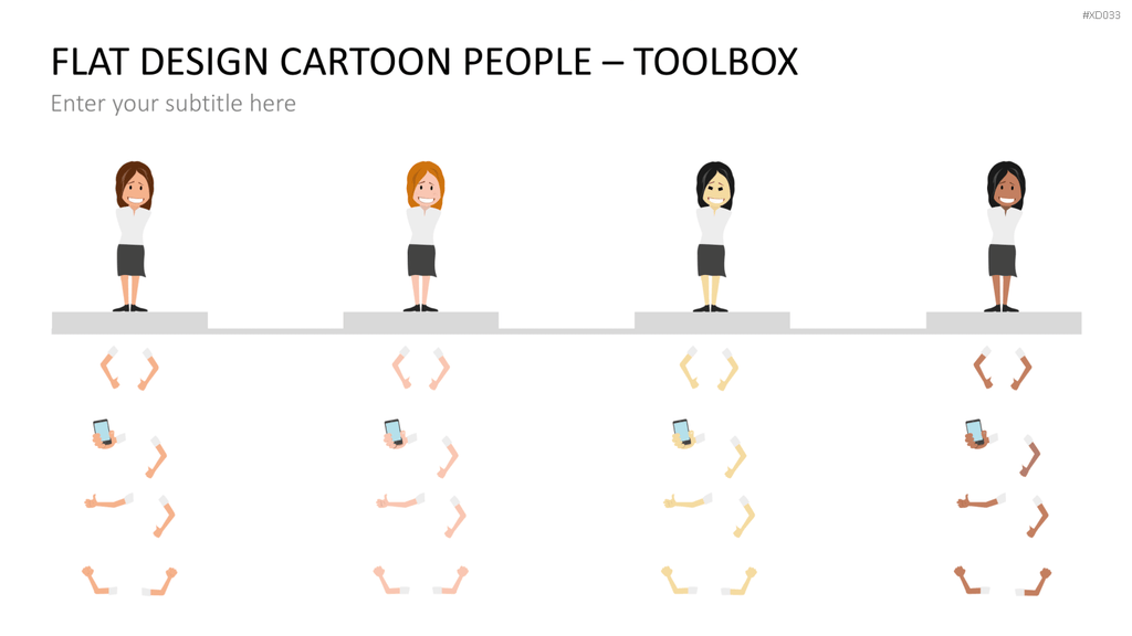 Flat Design – Presentation People Bundle PowerPoint-Vorlage