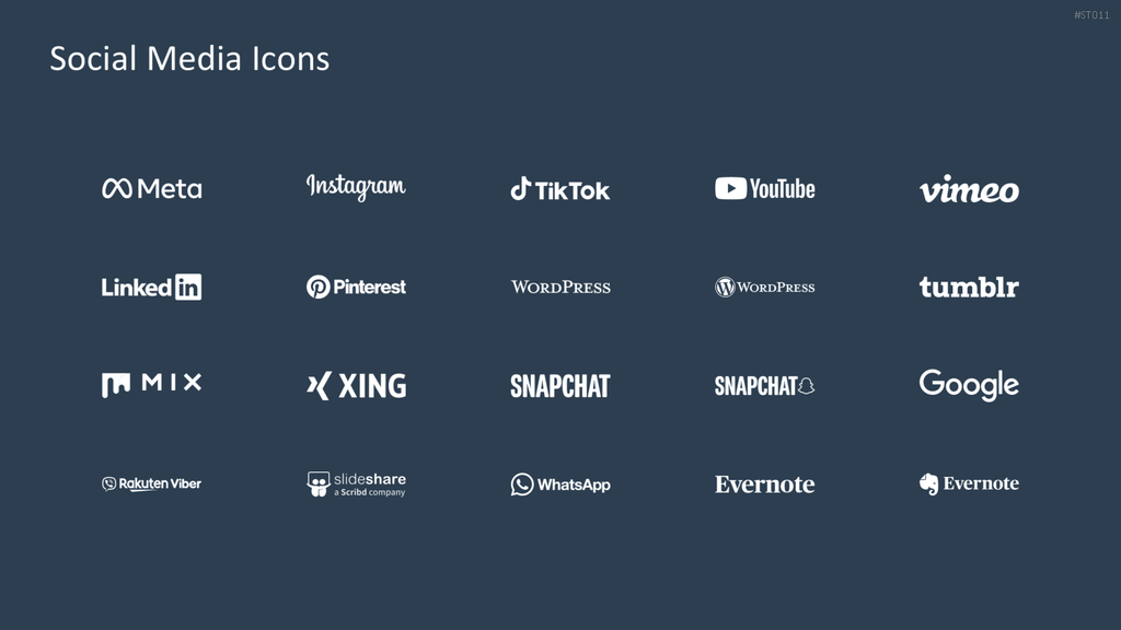 Flat Design – Social Media PowerPoint-Vorlage