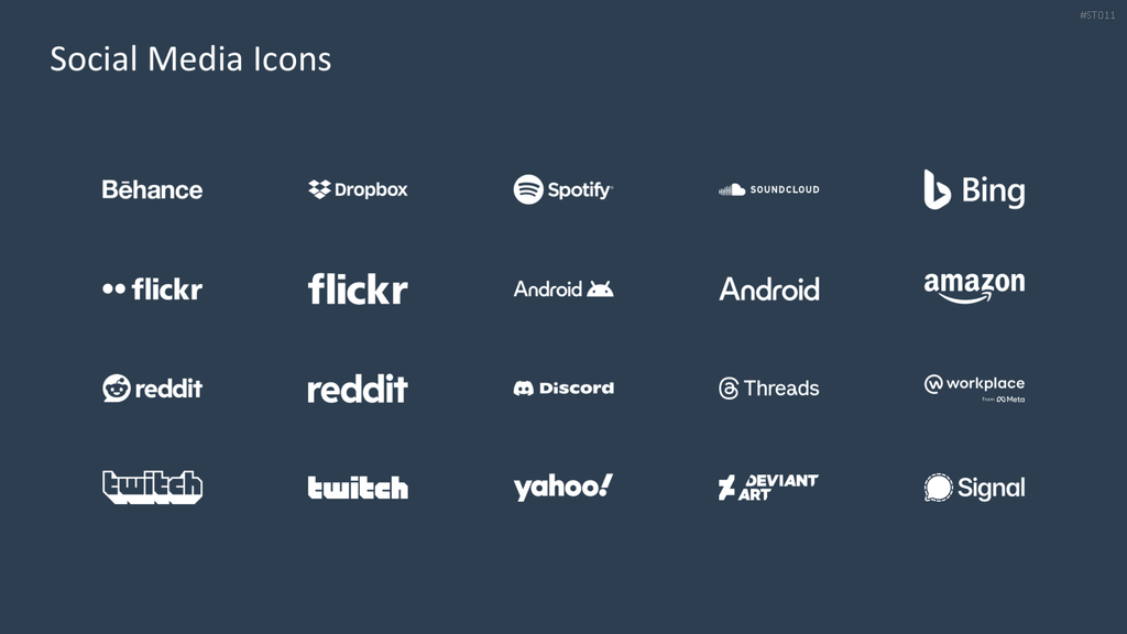 Flat Design – Social Media PowerPoint-Vorlage