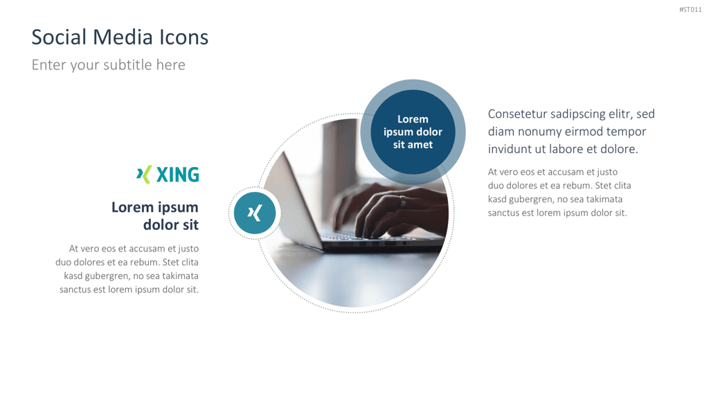 Flat Design – Social Media PowerPoint-Vorlage