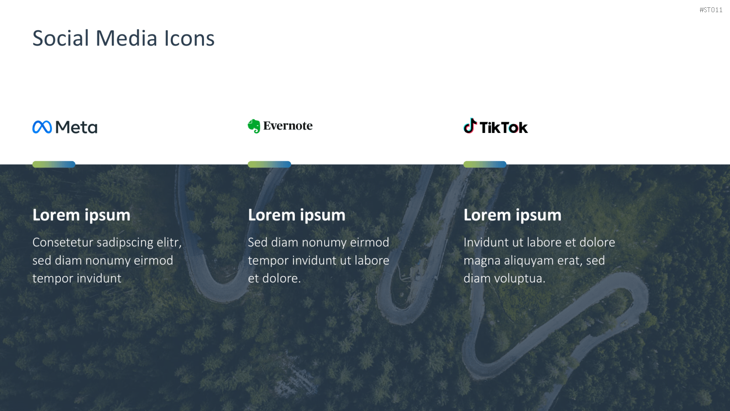 Flat Design – Social Media PowerPoint-Vorlage
