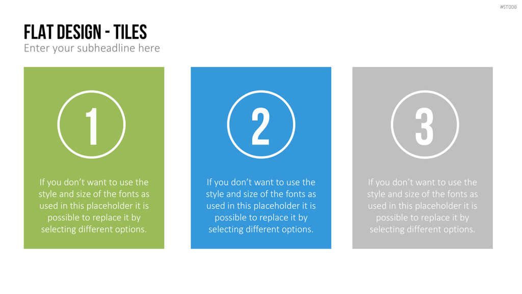 Flat Design - Kacheln PowerPoint-Vorlage