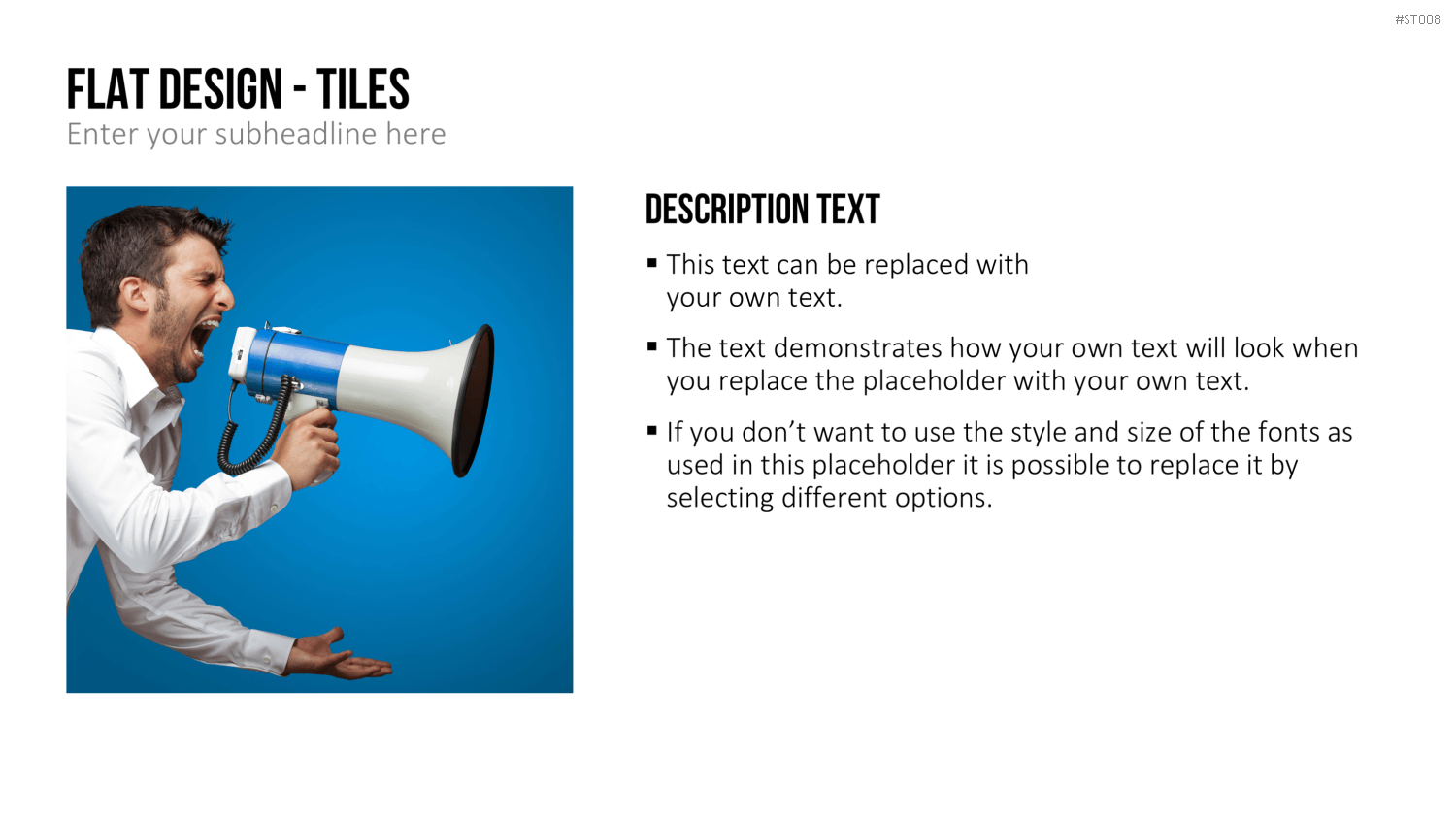 Flat Design - Kacheln PowerPoint-Vorlage