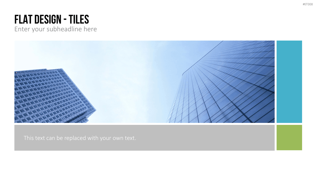 Flat Design - Kacheln PowerPoint-Vorlage