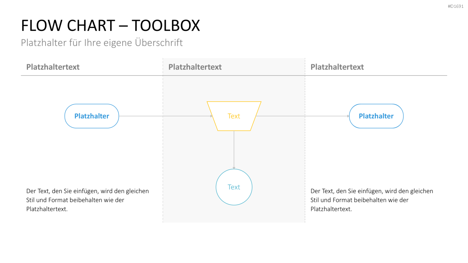 Flussdiagramme-Toolbox PowerPoint-Vorlage