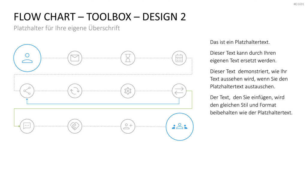 Flussdiagramme-Toolbox PowerPoint-Vorlage
