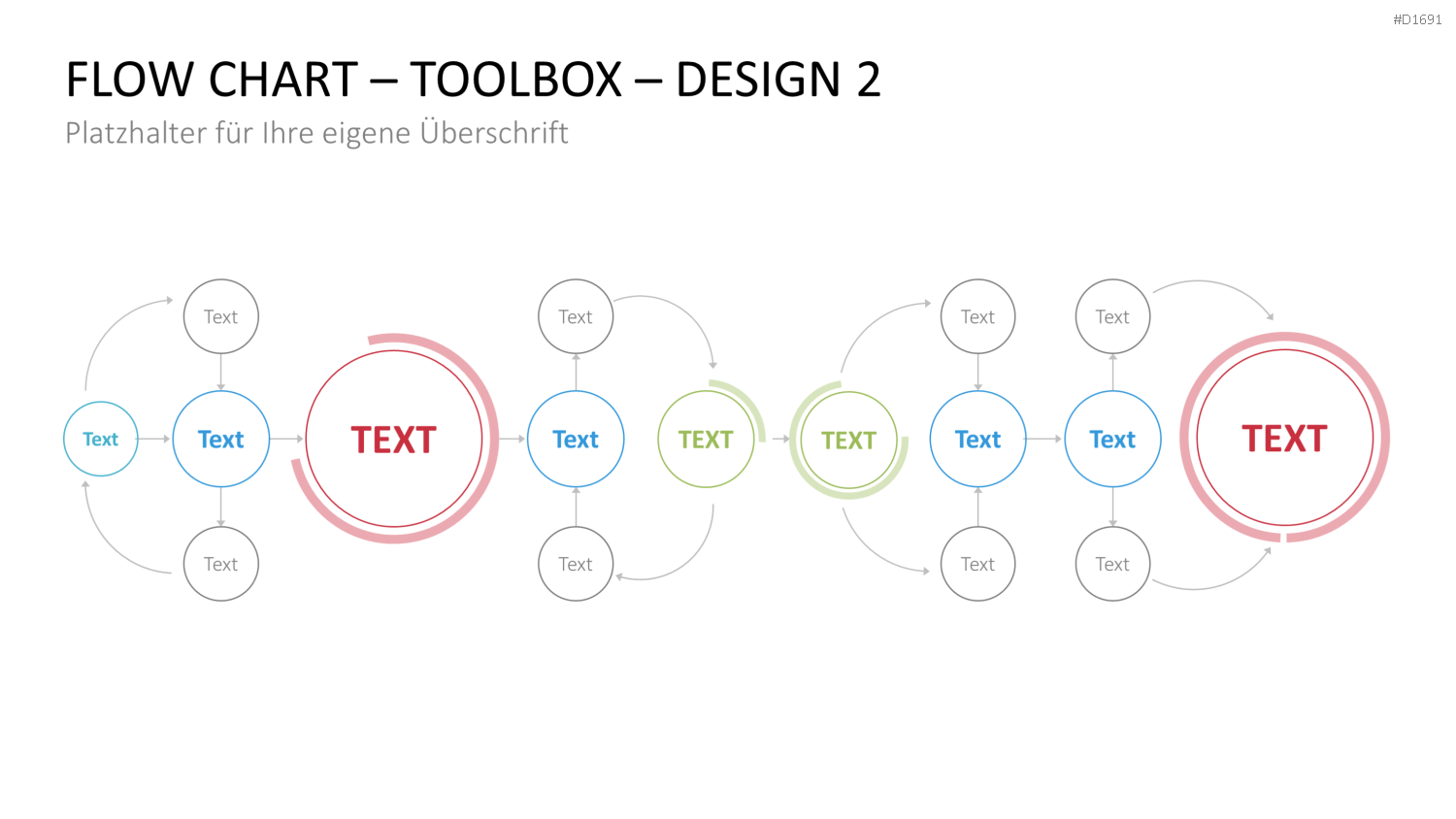 Flussdiagramme-Toolbox PowerPoint-Vorlage