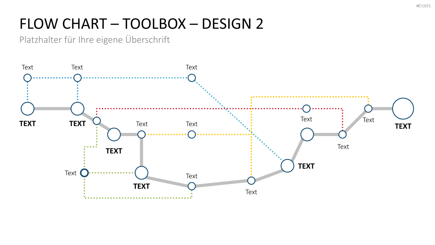 Flussdiagramme-Toolbox PowerPoint-Vorlage