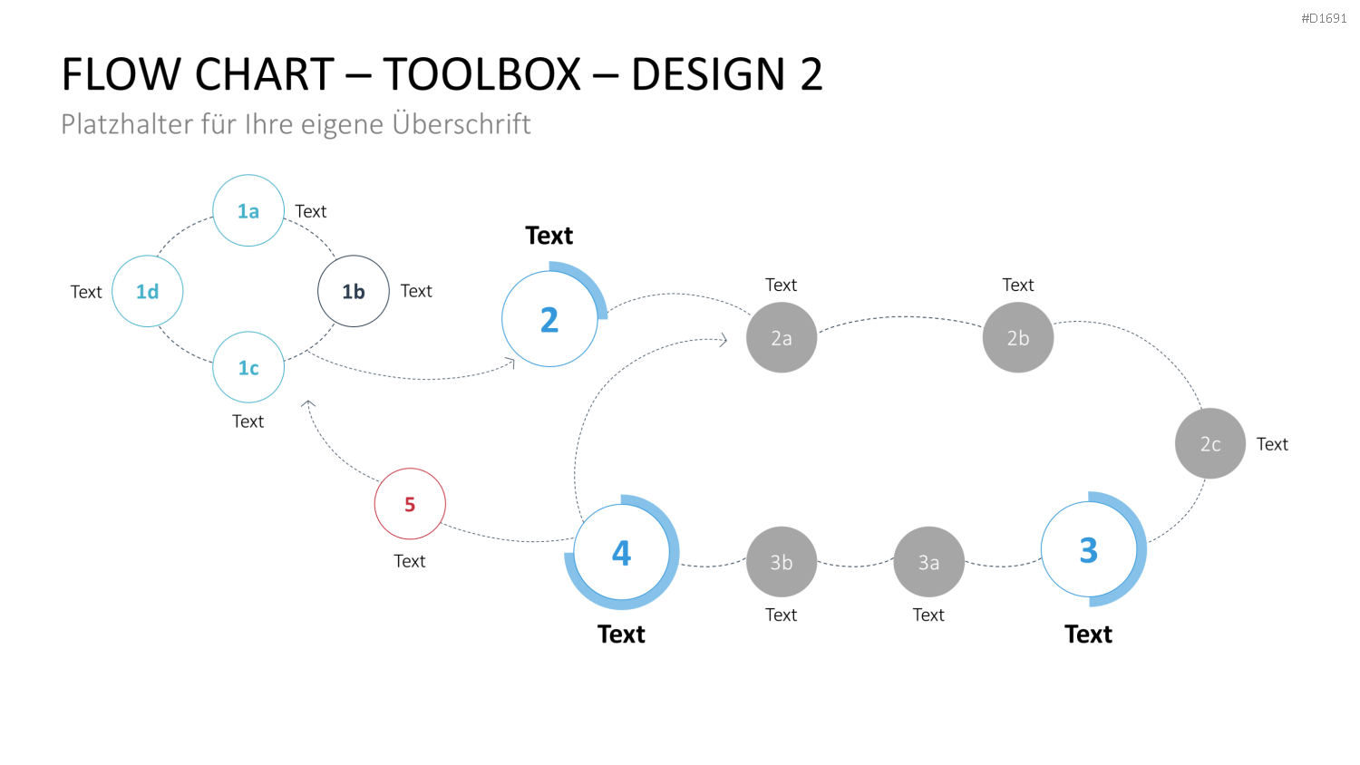 Flussdiagramme-Toolbox PowerPoint-Vorlage