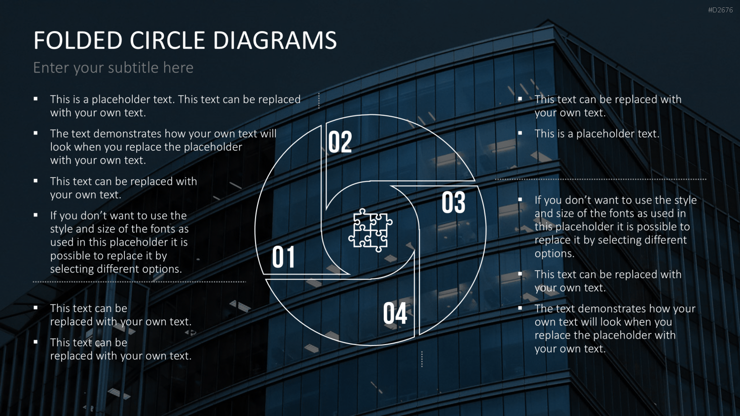 Ringdiagramme - gefaltet PowerPoint-Vorlage