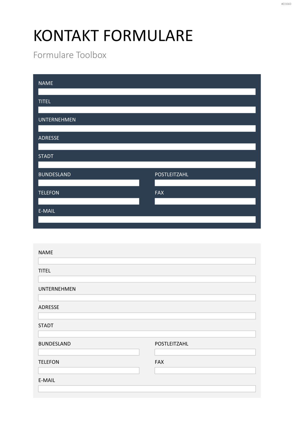 Formulare-Toolbox PowerPoint-Vorlage