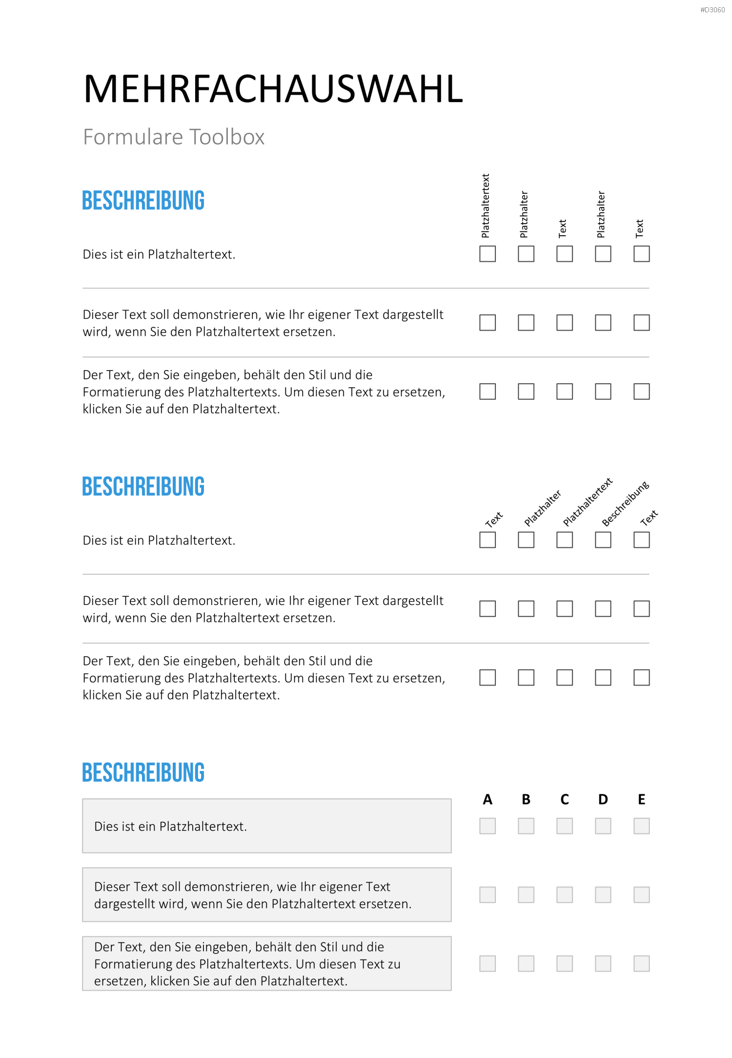 Formulare-Toolbox PowerPoint-Vorlage