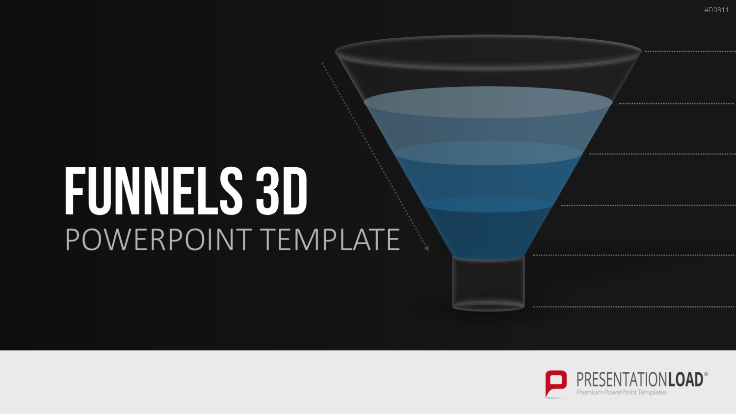 Trichter – 3D PowerPoint-Vorlage