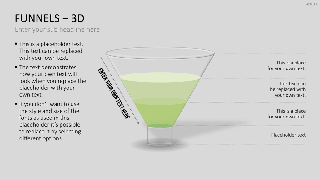 Trichter – 3D PowerPoint-Vorlage