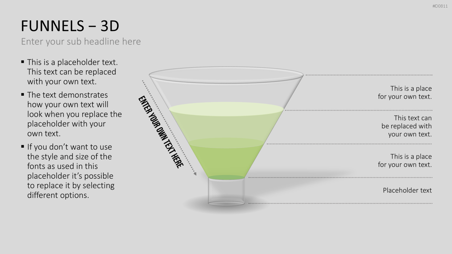 Trichter – 3D PowerPoint-Vorlage