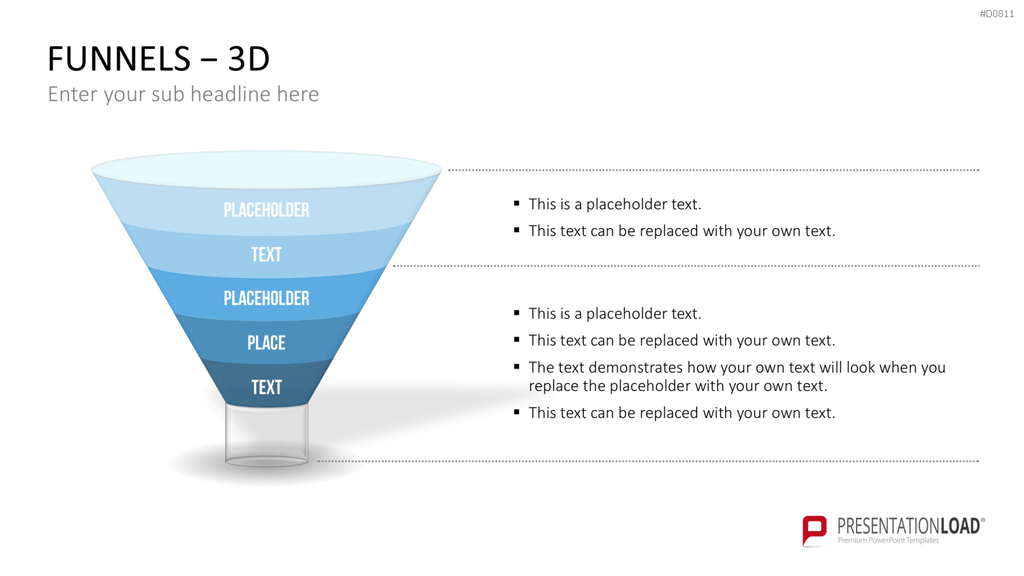 Trichter – 3D PowerPoint-Vorlage