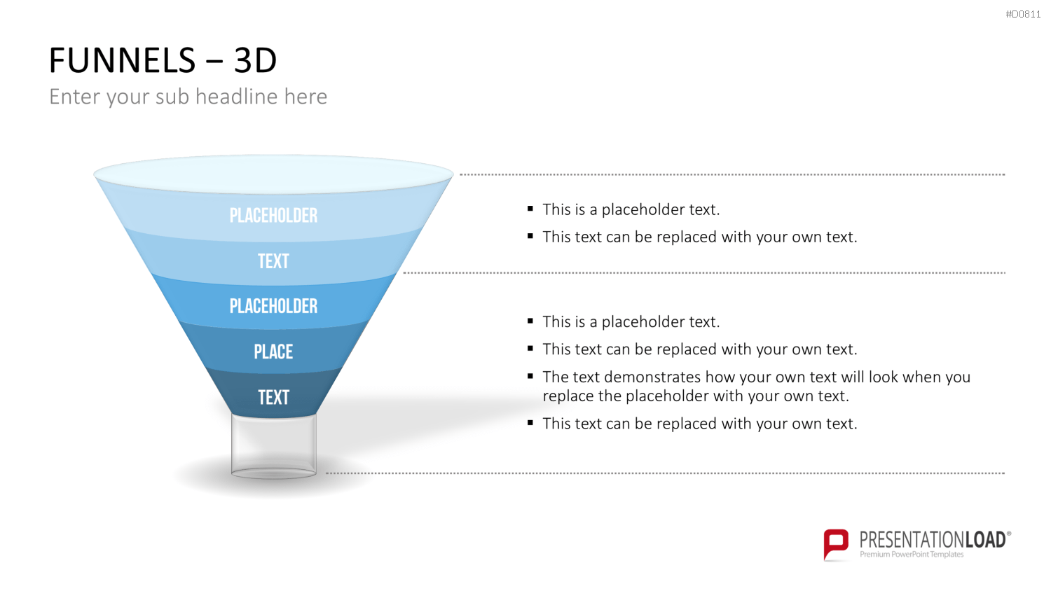 Trichter – 3D PowerPoint-Vorlage