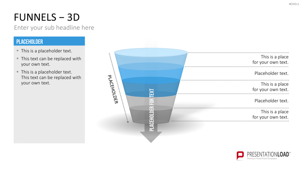 Trichter – 3D PowerPoint-Vorlage