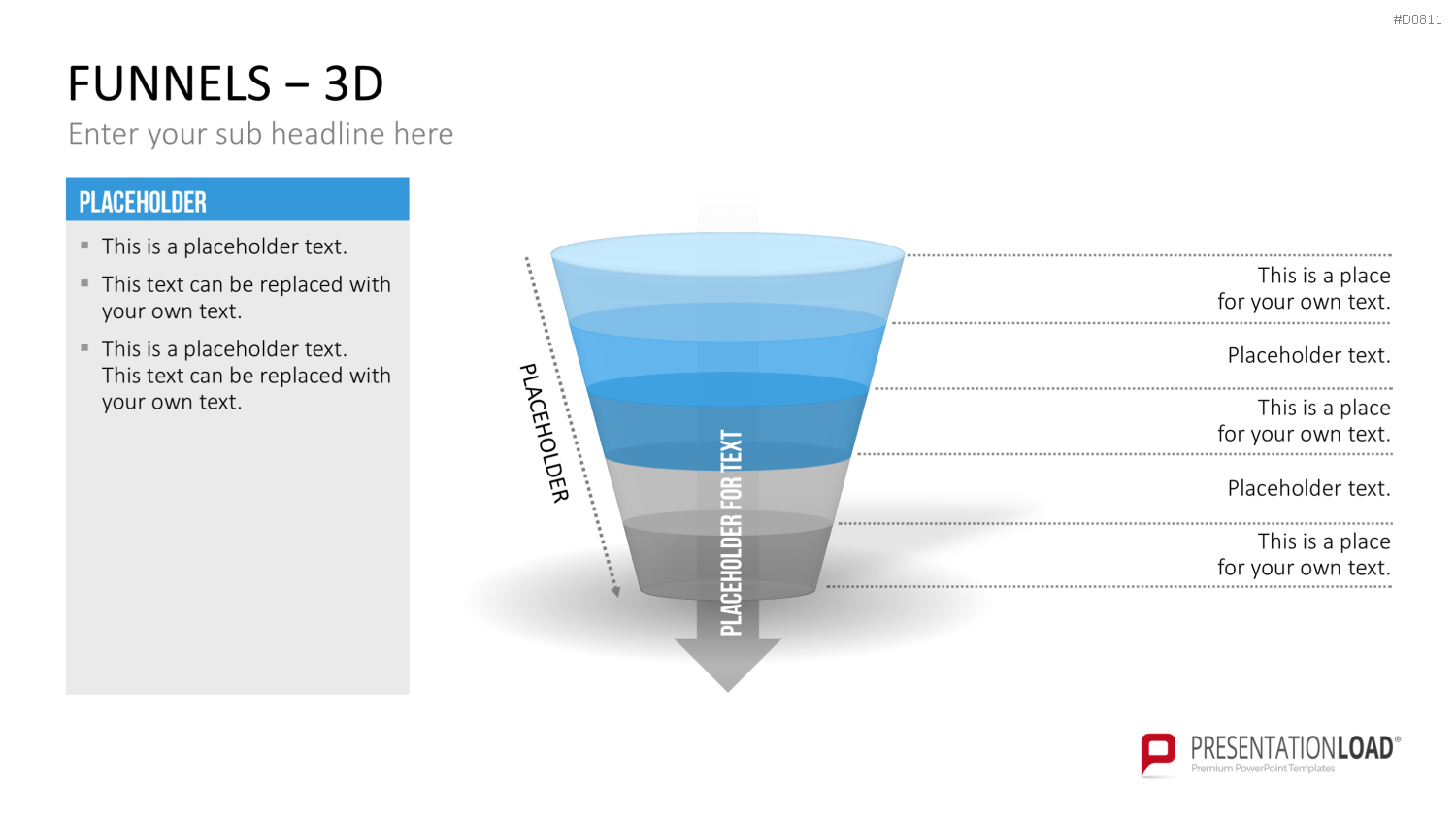 Trichter – 3D PowerPoint-Vorlage
