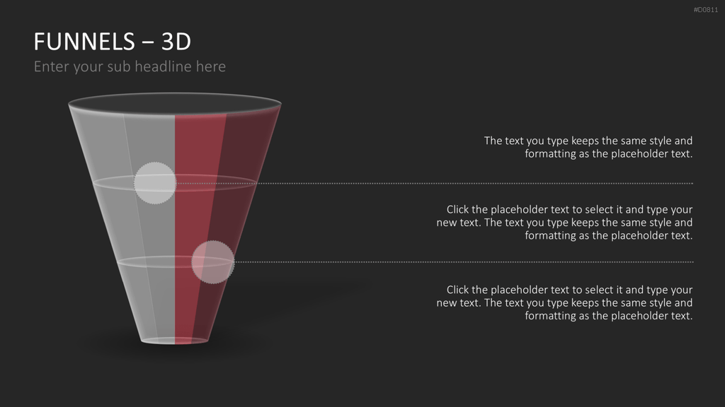 Trichter – 3D PowerPoint-Vorlage