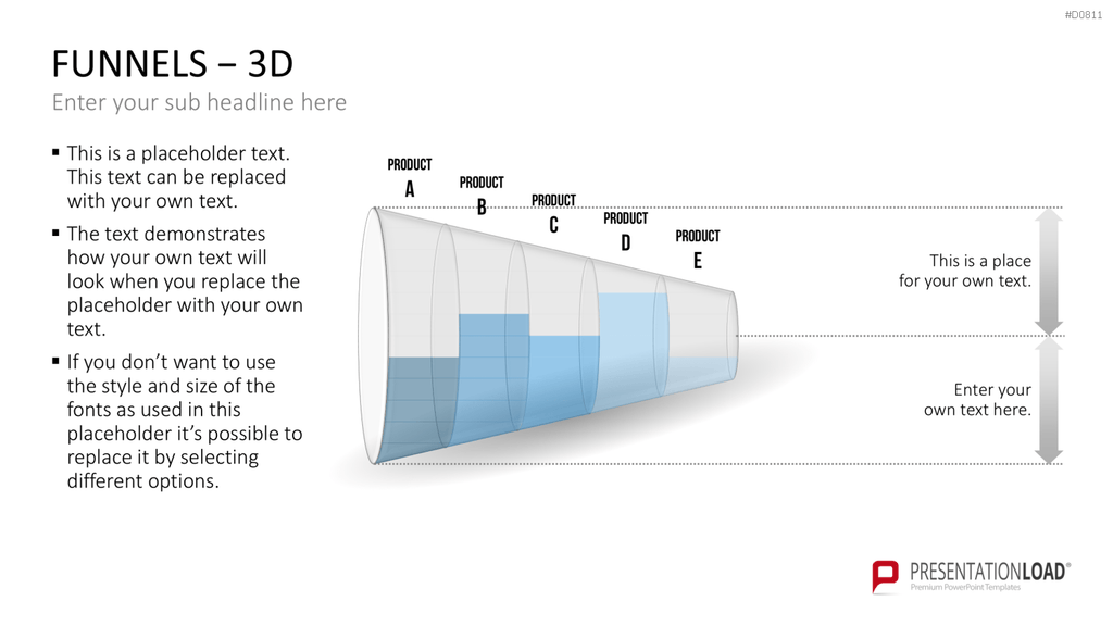 Trichter – 3D PowerPoint-Vorlage