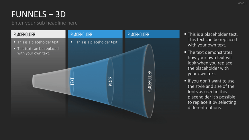 Trichter – 3D PowerPoint-Vorlage