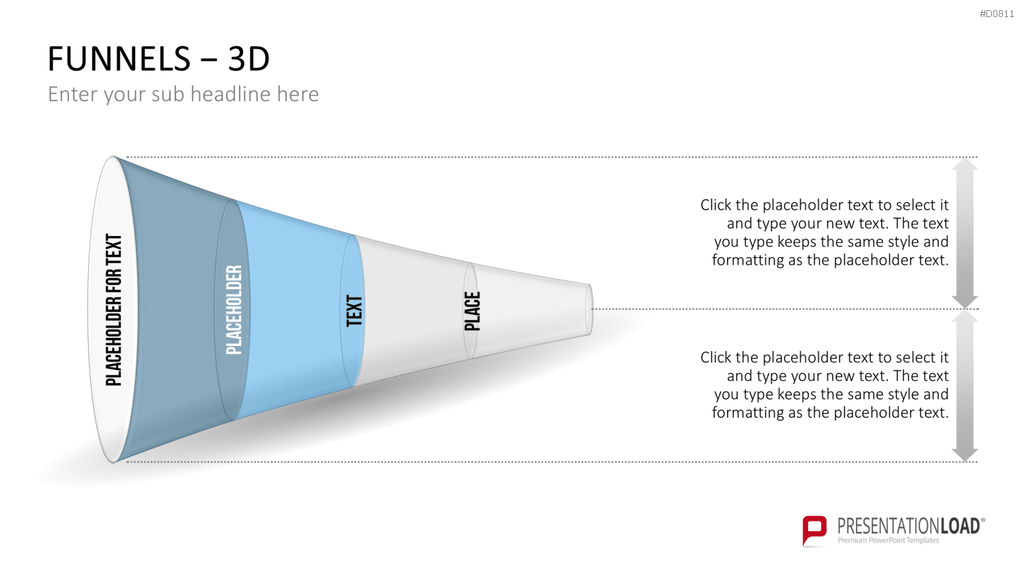 Trichter – 3D PowerPoint-Vorlage