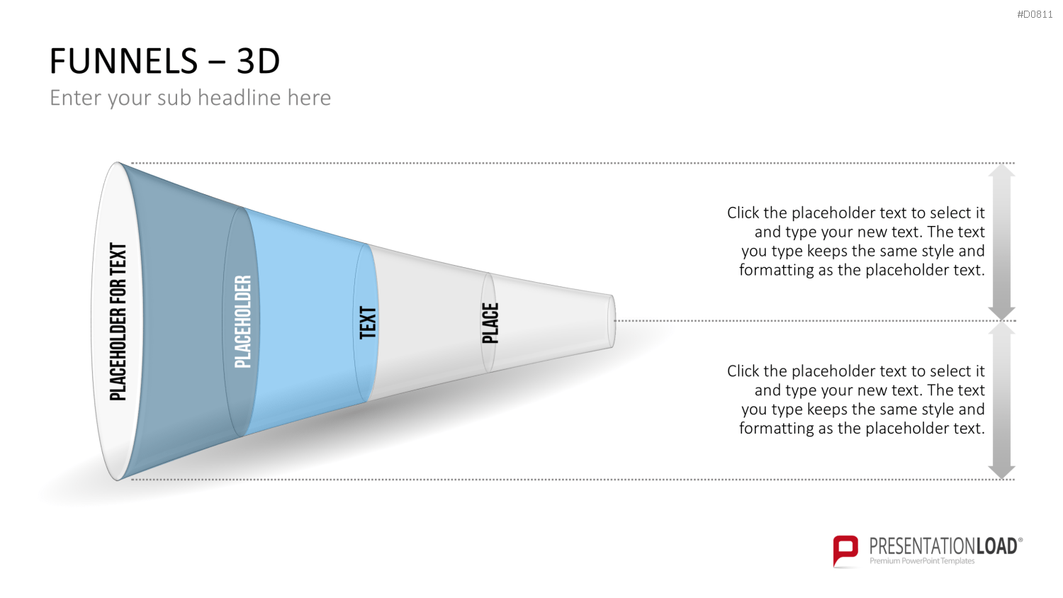 Trichter – 3D PowerPoint-Vorlage
