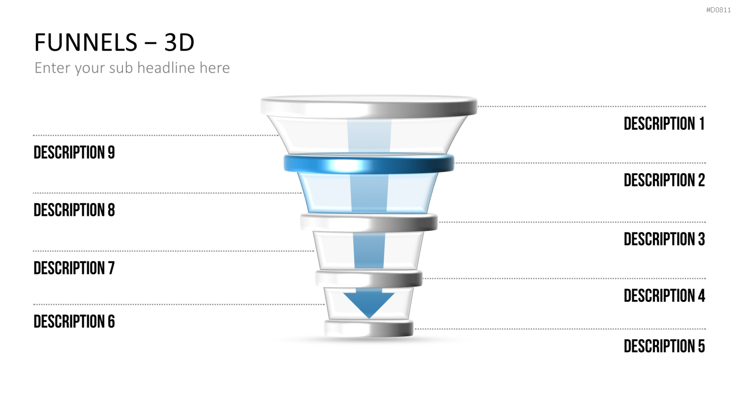 Trichter – 3D PowerPoint-Vorlage