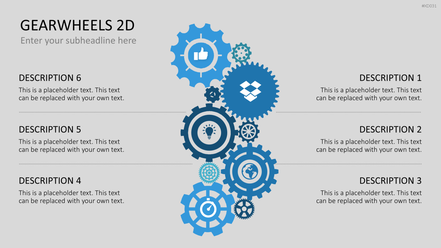 Zahnrad-Bundle PowerPoint-Vorlage