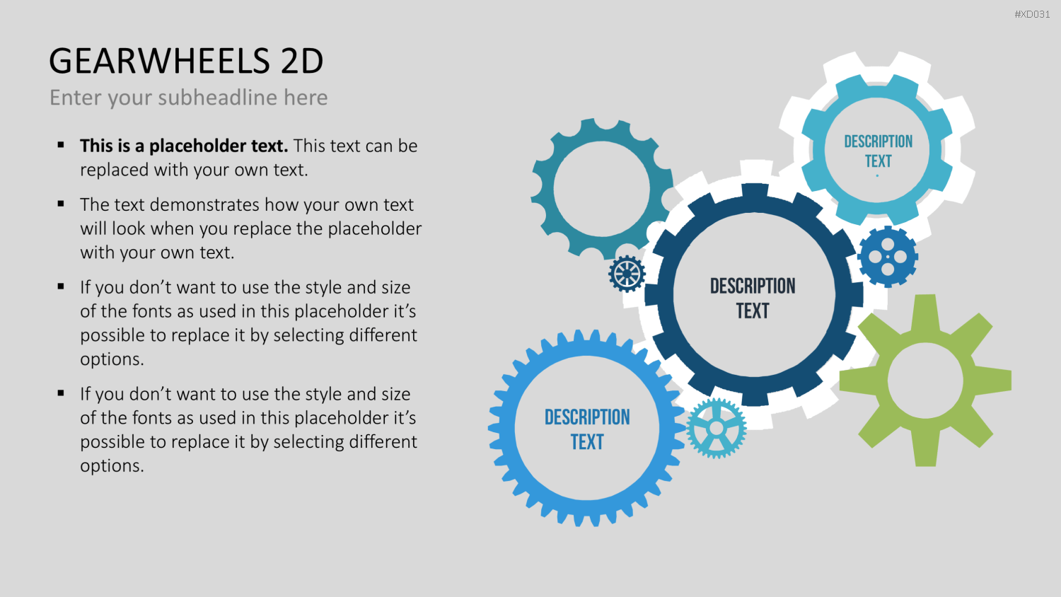 Zahnrad-Bundle PowerPoint-Vorlage