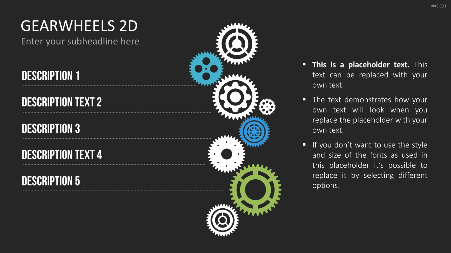Zahnrad-Bundle PowerPoint-Vorlage