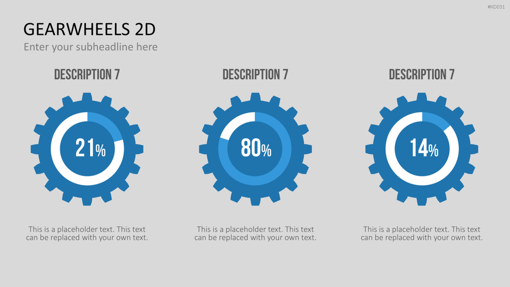 Zahnrad-Bundle PowerPoint-Vorlage