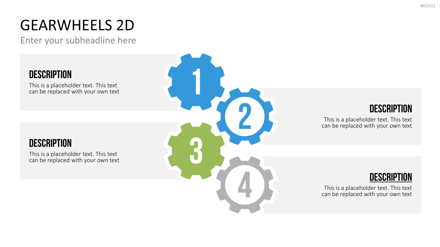 Zahnrad-Bundle PowerPoint-Vorlage
