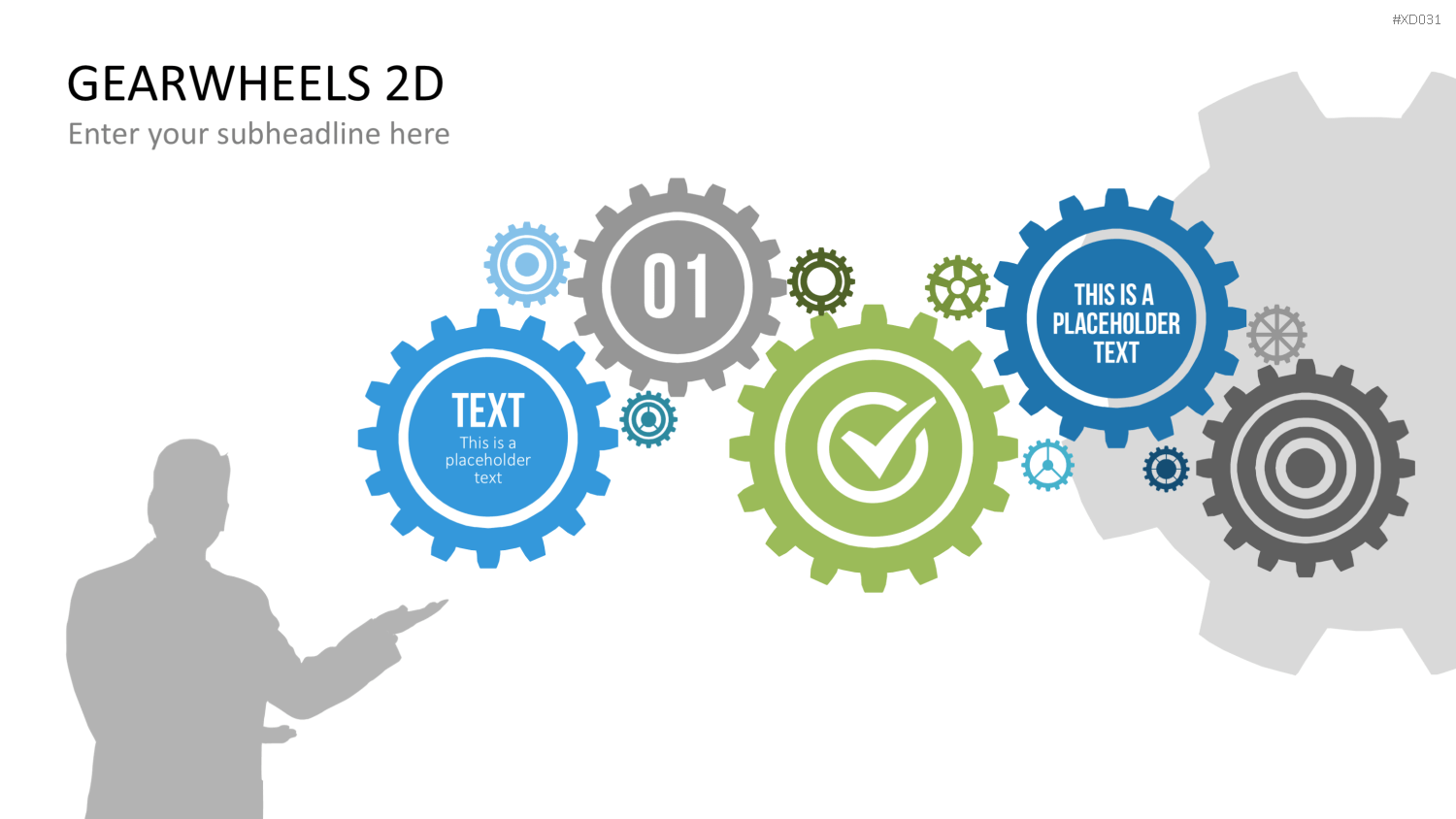 Zahnrad-Bundle PowerPoint-Vorlage