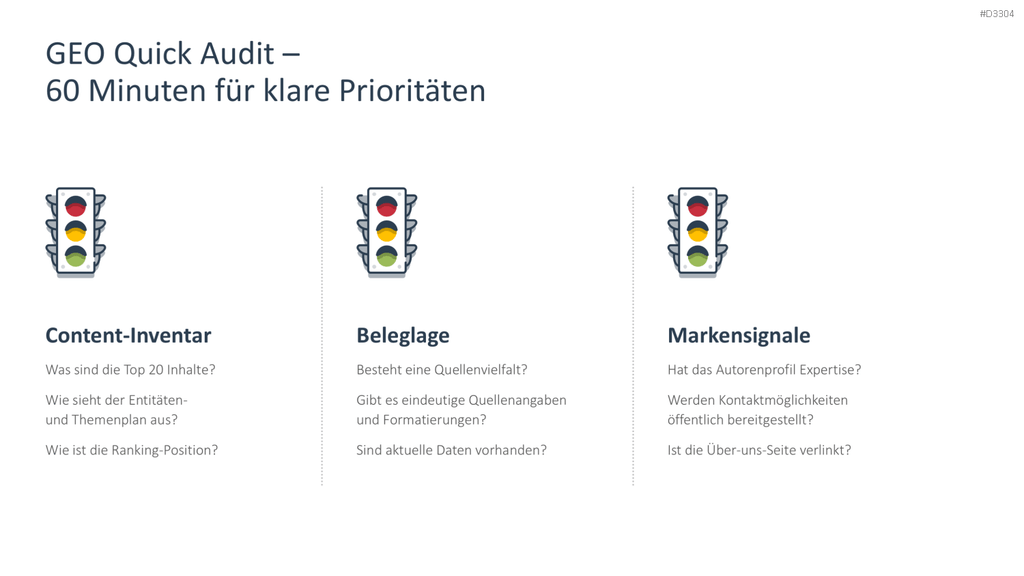 Generative Engine Optimization (GEO) PowerPoint-Vorlage