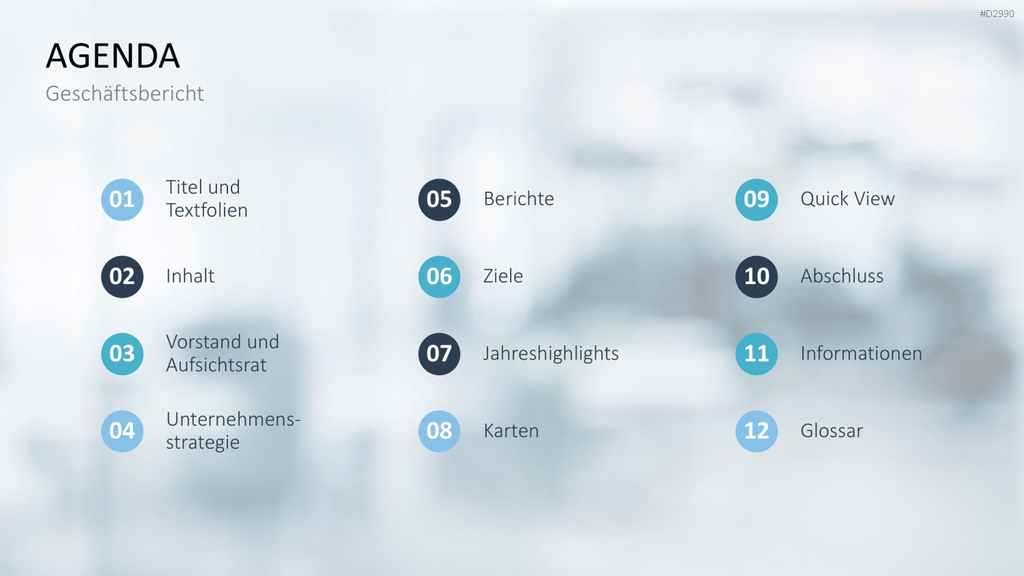 Geschäftsbericht / Bilanz PowerPoint-Vorlage