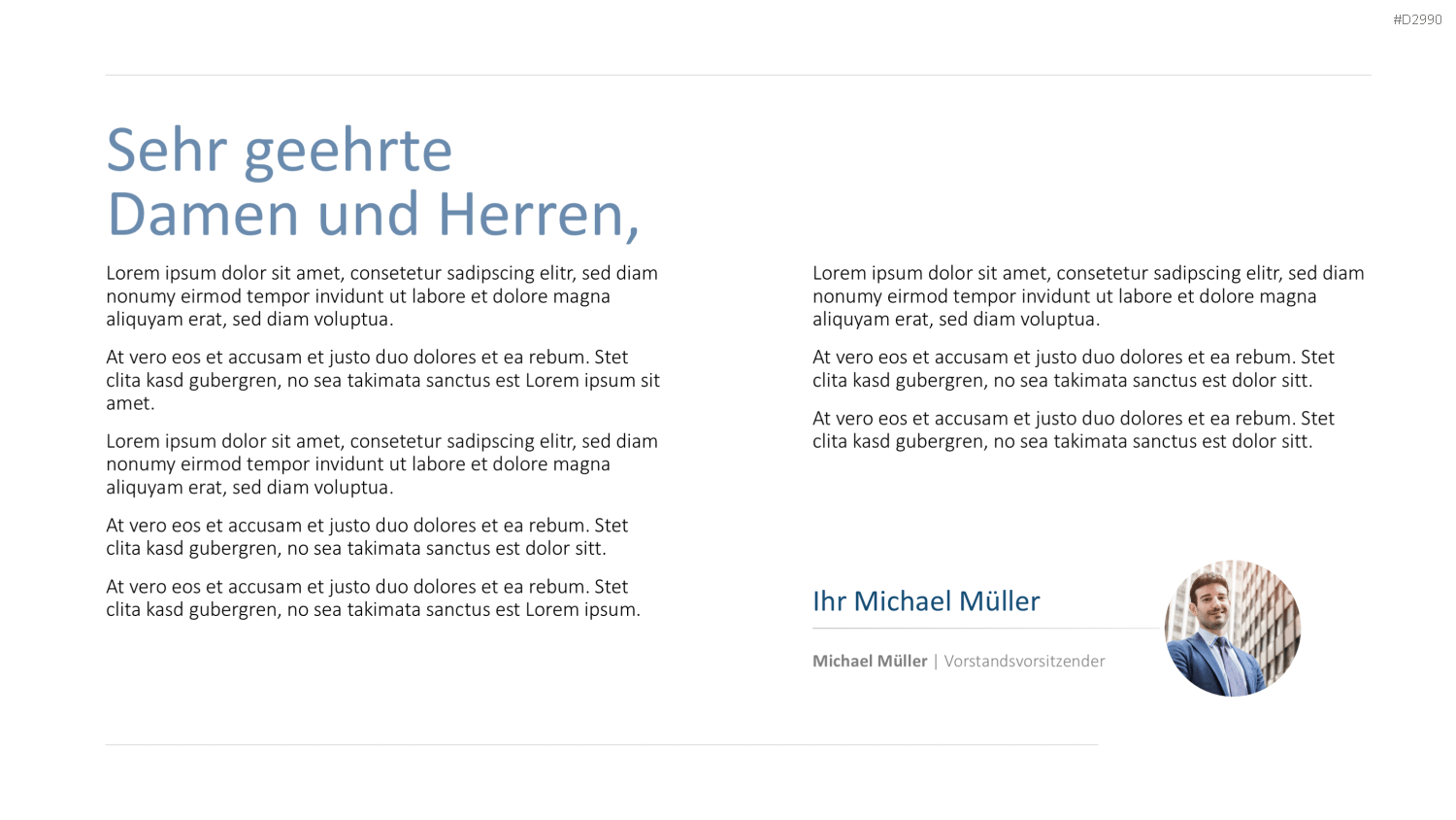 Geschäftsbericht / Bilanz PowerPoint-Vorlage