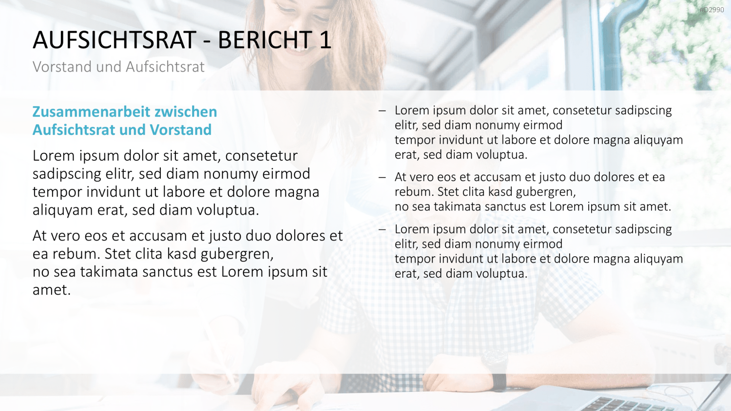 Geschäftsbericht / Bilanz PowerPoint-Vorlage