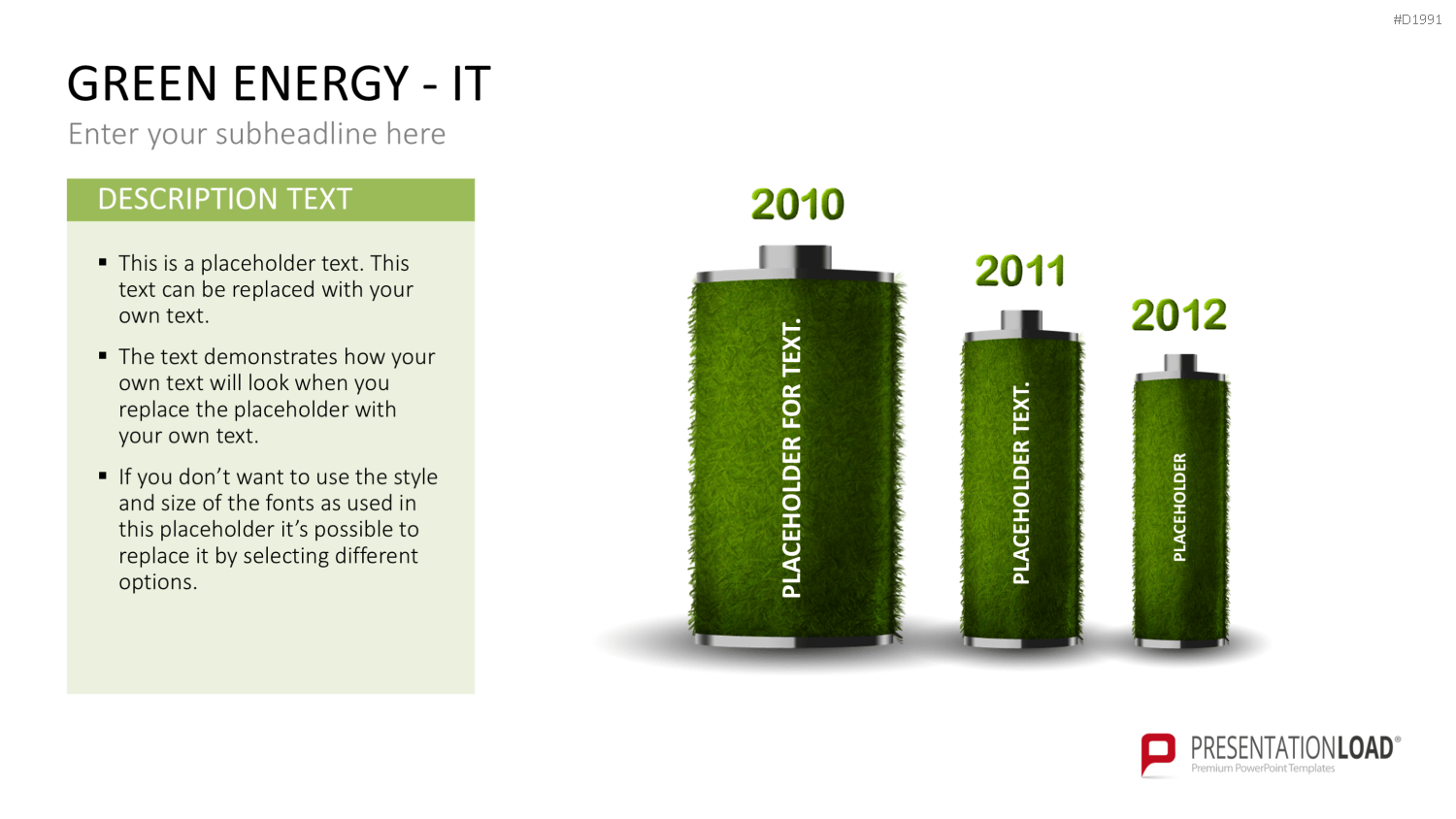 Green Energy - IT Set PowerPoint-Vorlage