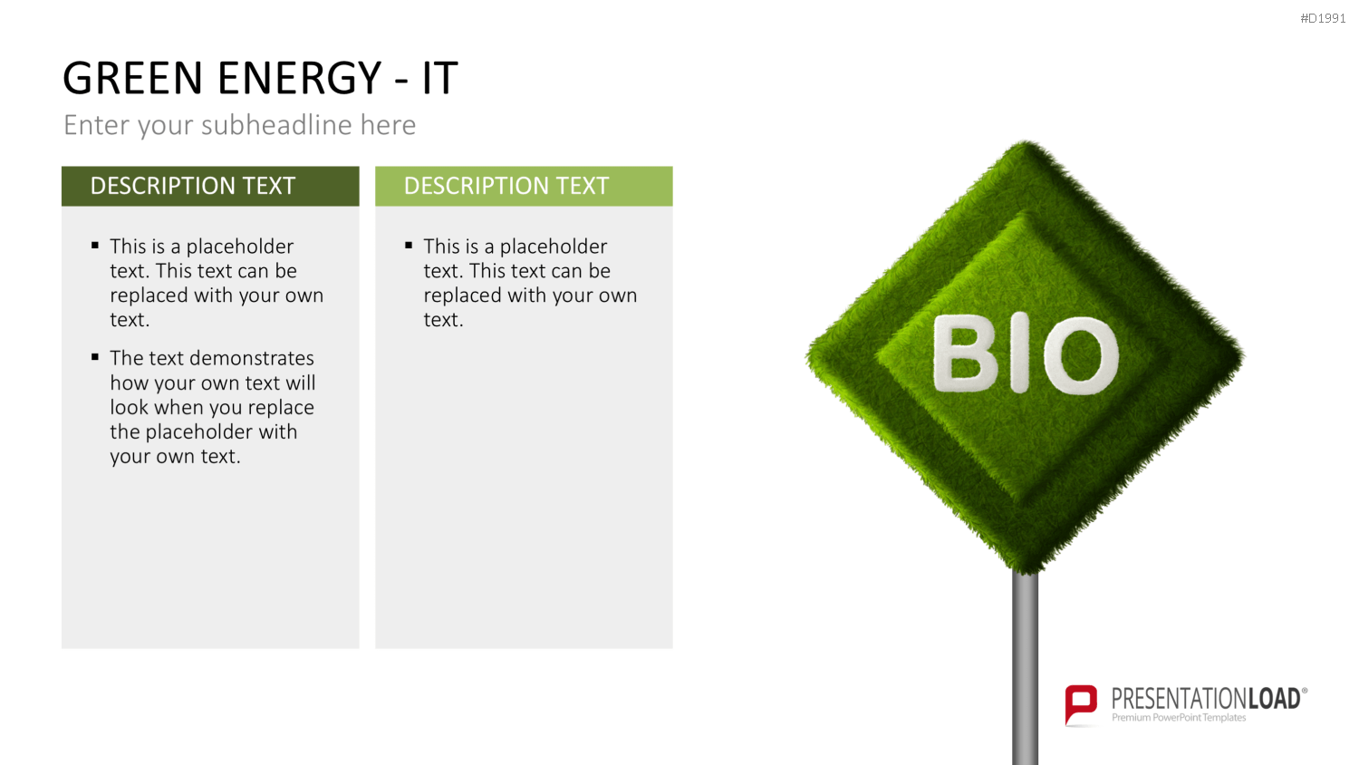 Green Energy - IT Set PowerPoint-Vorlage